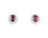 Spinel and diamond earrings Spinel and diamond earrings