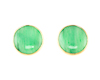 Jadeite (type-A) and diamond earrings Jadeite (type-A) and diamond earrings