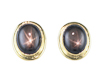 Star sapphire earrings