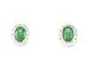 Garnet and diamond earrings Garnet and diamond earrings