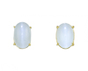 Aquamarine cat's eye earrings