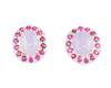 Jadeite (type-A) and ruby earrings Jadeite (type-A) and ruby earrings