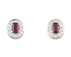 Ruby and diamond earrings