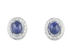 Blue sapphire and diamond earrings Blue sapphire and diamond earrings