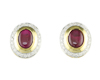 Ruby and diamond earrings Ruby and diamond earrings