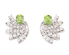 Peridot and cubic zirconia earrings Peridot and cubic zirconia earrings