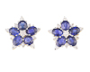Blue sapphire and diamond earrings Blue sapphire and diamond earrings