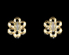 Chrysoberyl cat's eye earrings Chrysoberyl cat's eye earrings