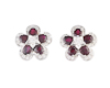 Ruby and diamond earrings