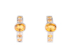 Citrine and sapphire earrings Citrine and sapphire earrings