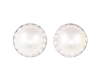 South sea pearl and diamond earrings