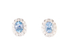 Aquamarine and diamond earrings Aquamarine and diamond earrings