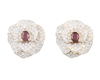 Diamond and ruby earrings Diamond and ruby earrings