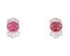 Spinel and diamond earrings Spinel and diamond earrings