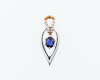 Blue sapphire and diamond pendant Blue sapphire and diamond pendant
