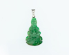 Jadeite (type-A) and diamond pendant