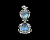 Moon stone and diamond pendant Moon stone and diamond pendant
