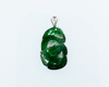Jadeite (type-A) carving and diamond pendant Jadeite (type-A) carving and diamond pendant