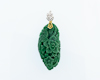 Jadeite (type-A) carving and diamond pendant Jadeite (type-A) carving and diamond pendant