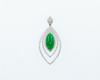 Jadeite (type-A) and diamond pendant Jadeite (type-A) and diamond pendant