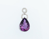 Amethyst and diamond pendant Amethyst and diamond pendant