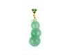 Jadeite (type-A) carving and garnet pendant