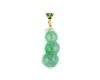 Jadeite (type-A) carving and garnet pendant Jadeite (type-A) carving and garnet pendant