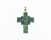 Jadeite (type-A) carving and garnet pendant Jadeite (type-A) carving and garnet pendant