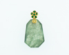 Jadeite (type-A) carving and garnet pendant