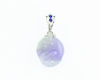 Jadeite (type-A) carving and blue sapphire pendant Jadeite (type-A) carving and blue sapphire pendant