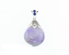 Jadeite (type-A) carving and blue sapphire pendant Jadeite (type-A) carving and blue sapphire pendant