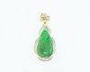 Jadeite (type-A) and diamond pendant