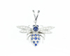 Blue sapphire and diamond pendant Blue sapphire and diamond pendant