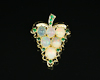 Opal and tsavorite garnet pendant Opal and tsavorite garnet pendant