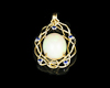 Opal and blue sapphire pendant Opal and blue sapphire pendant