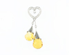 Citrine and diamond pendant Citrine and diamond pendant