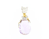 Amethyst and diamond pendant Amethyst and diamond pendant