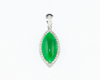 Jadeite (type-A) and diamond pendant Jadeite (type-A) and diamond pendant