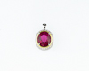 Rubellite and diamond pendant Rubellite and diamond pendant