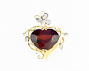 Garnet and diamond pendant