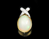 Opal and diamond pendant