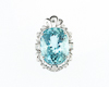 Aquamarine and diamond pendant Aquamarine and diamond pendant