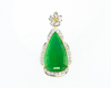 Jadeite (type-A) and diamond pendant Jadeite (type-A) and diamond pendant