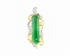 Jadeite (type-A) and diamond pendant Jadeite (type-A) and diamond pendant