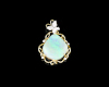 Opal and diamond pendant