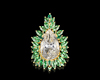 Kunzite, tsavorite garnet and emerald pendant Kunzite, tsavorite garnet and emerald pendant