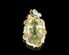 Quartz and diamond pendant Quartz and diamond pendant