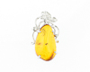 Amber and diamond pendant Amber and diamond pendant