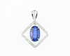 Kyanite and diamond pendant Kyanite and diamond pendant