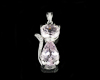 Kunzite and diamond pendant Kunzite and diamond pendant